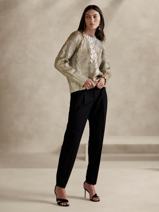 Carmina Metallic Sweater | Banana Republic (US)