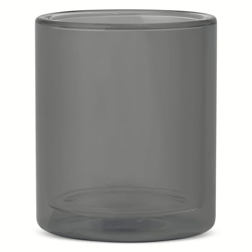 Thyme & Table 13oz Double Wall Drinking Glass, Black | Walmart (US)