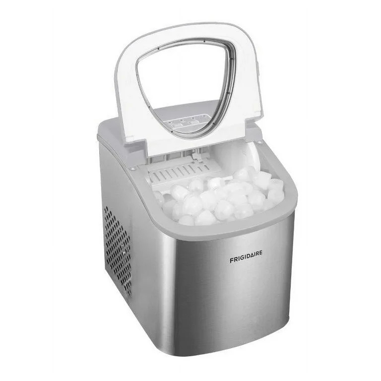 Frigidaire, 26 lbs. Ice Maker, Bullet-Shaped Ice, Stainless Steel, EFIC130 | Walmart (US)