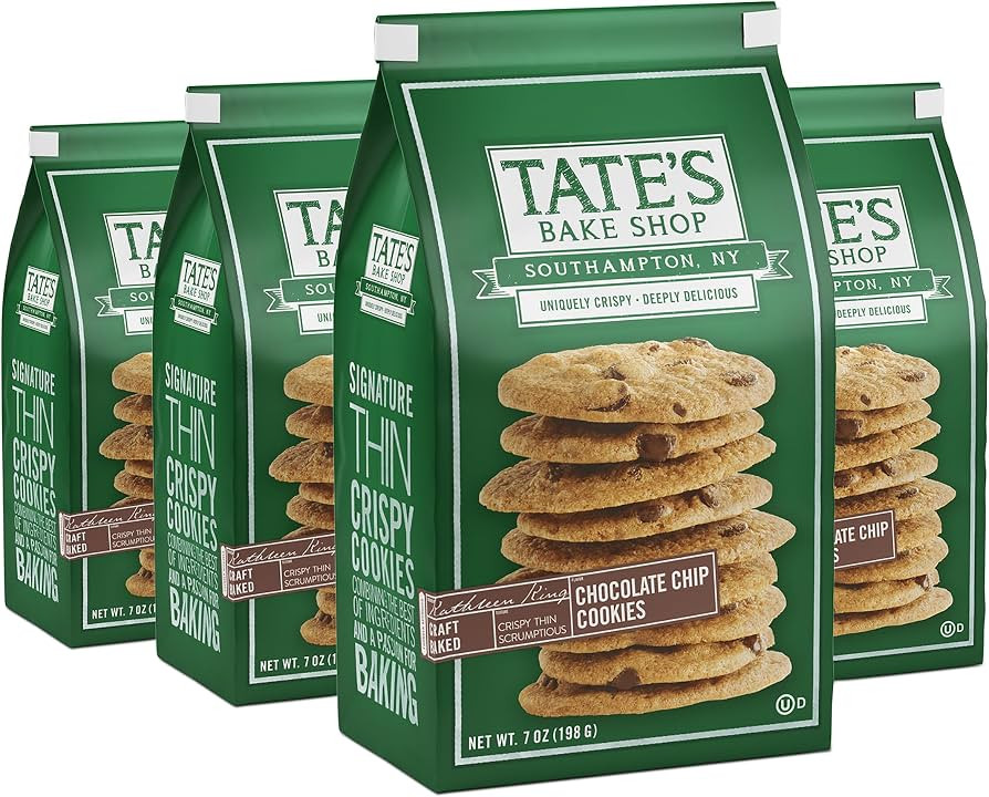 Tate's Bake Shop Chocolate Chip Cookies, 4 - 7 oz Bags | Amazon (US)