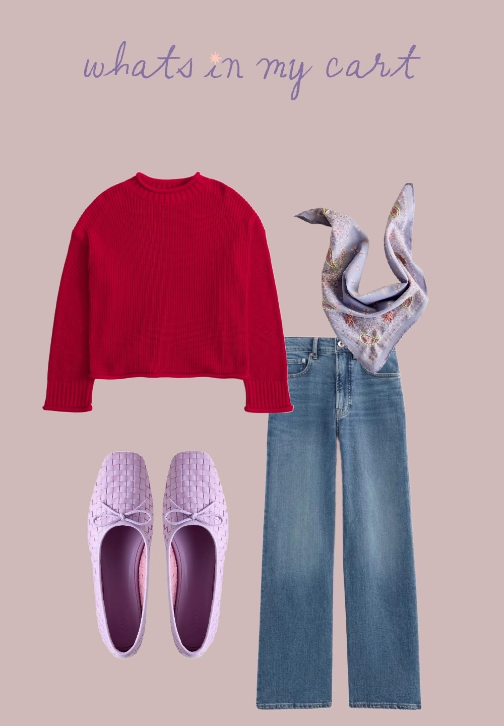 what’s in my cart !! 
red sweater
wide leg jeans everlane

#LTKmomlife #LTKgrwm #LTKootd