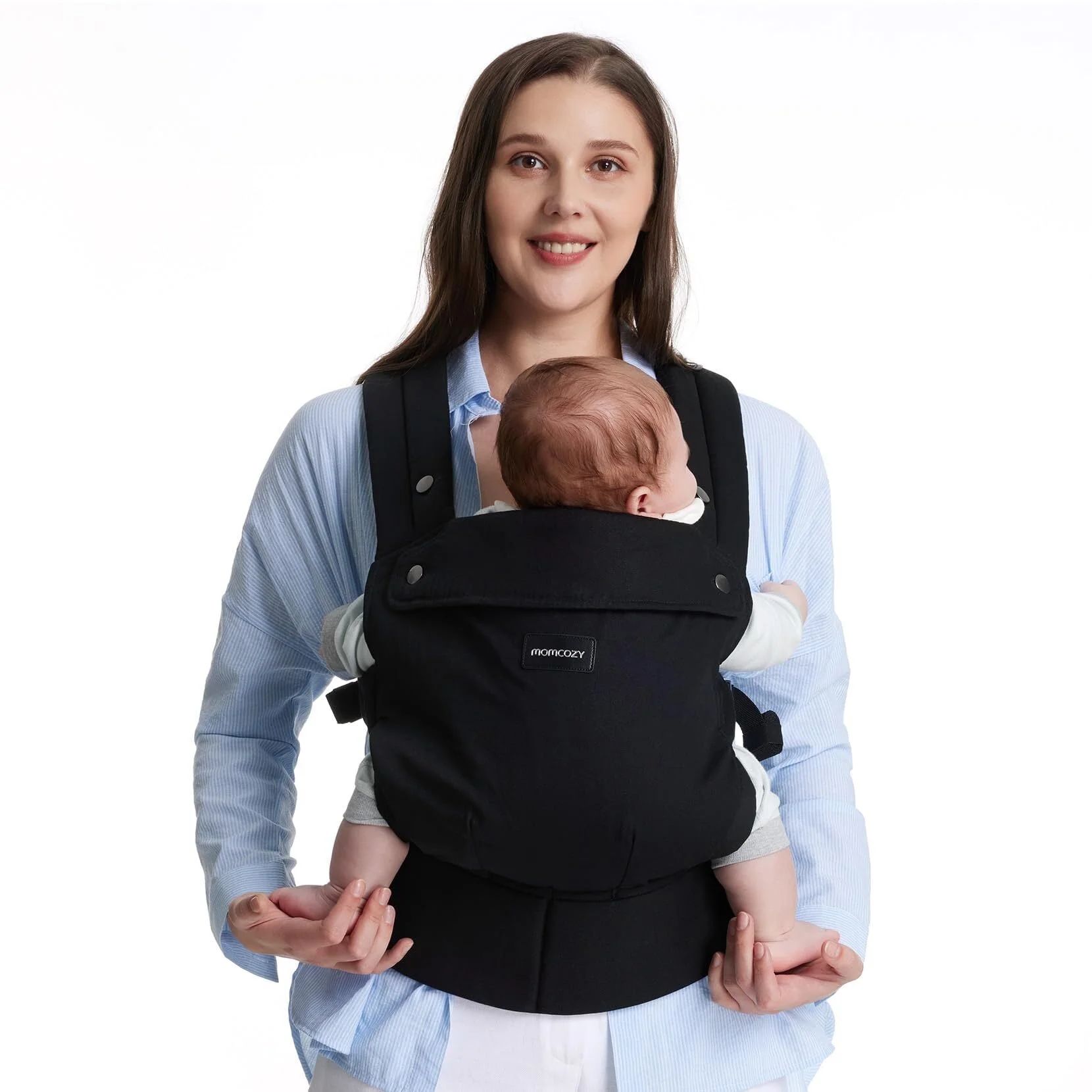 Momcozy Baby Carrier Newborn to Toddler - Ergonomic, Cozy and Lightweight Infant Carrier for 7-44... | Walmart (US)