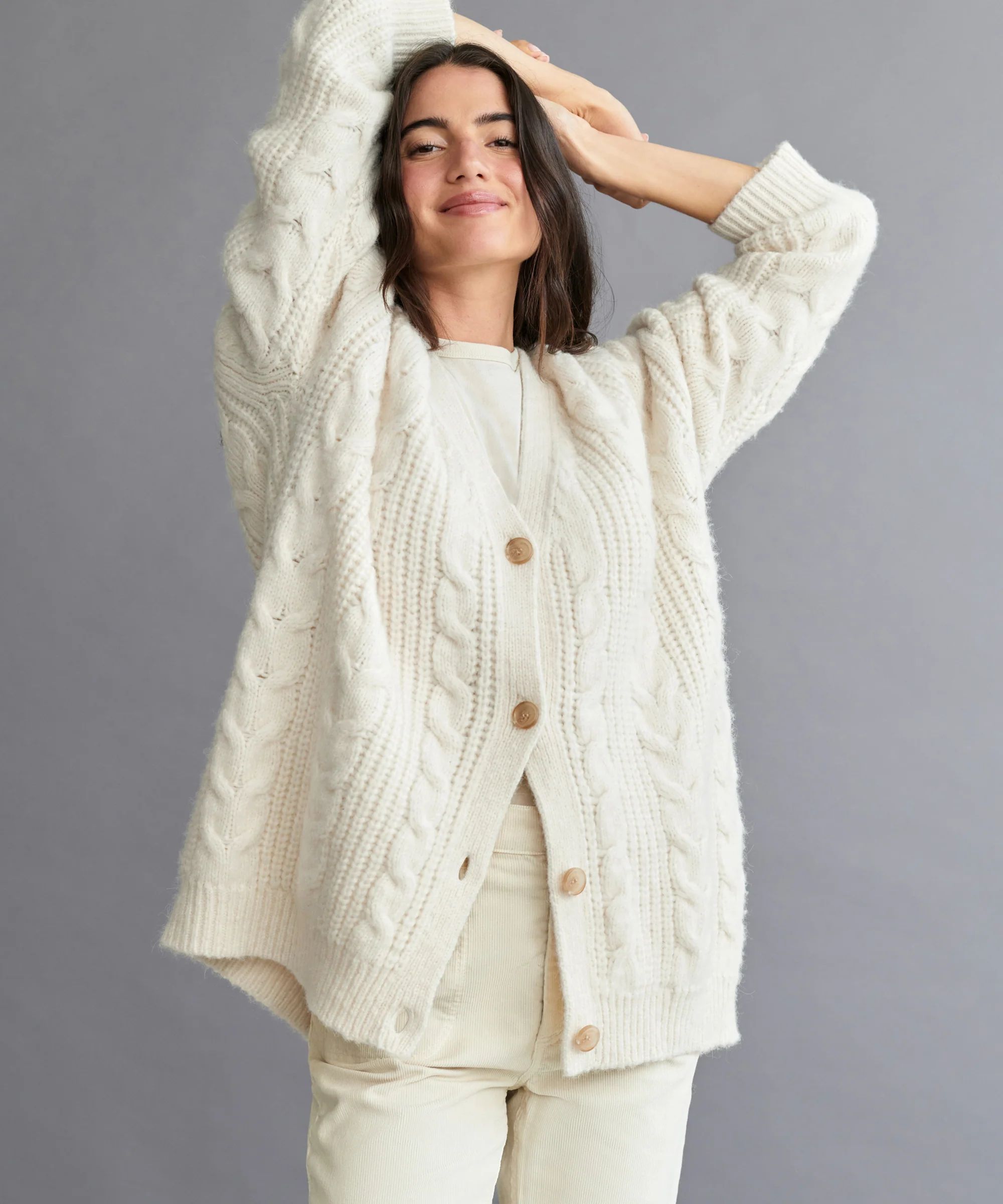 Cable Cocoon Cardigan | Jenni Kayne