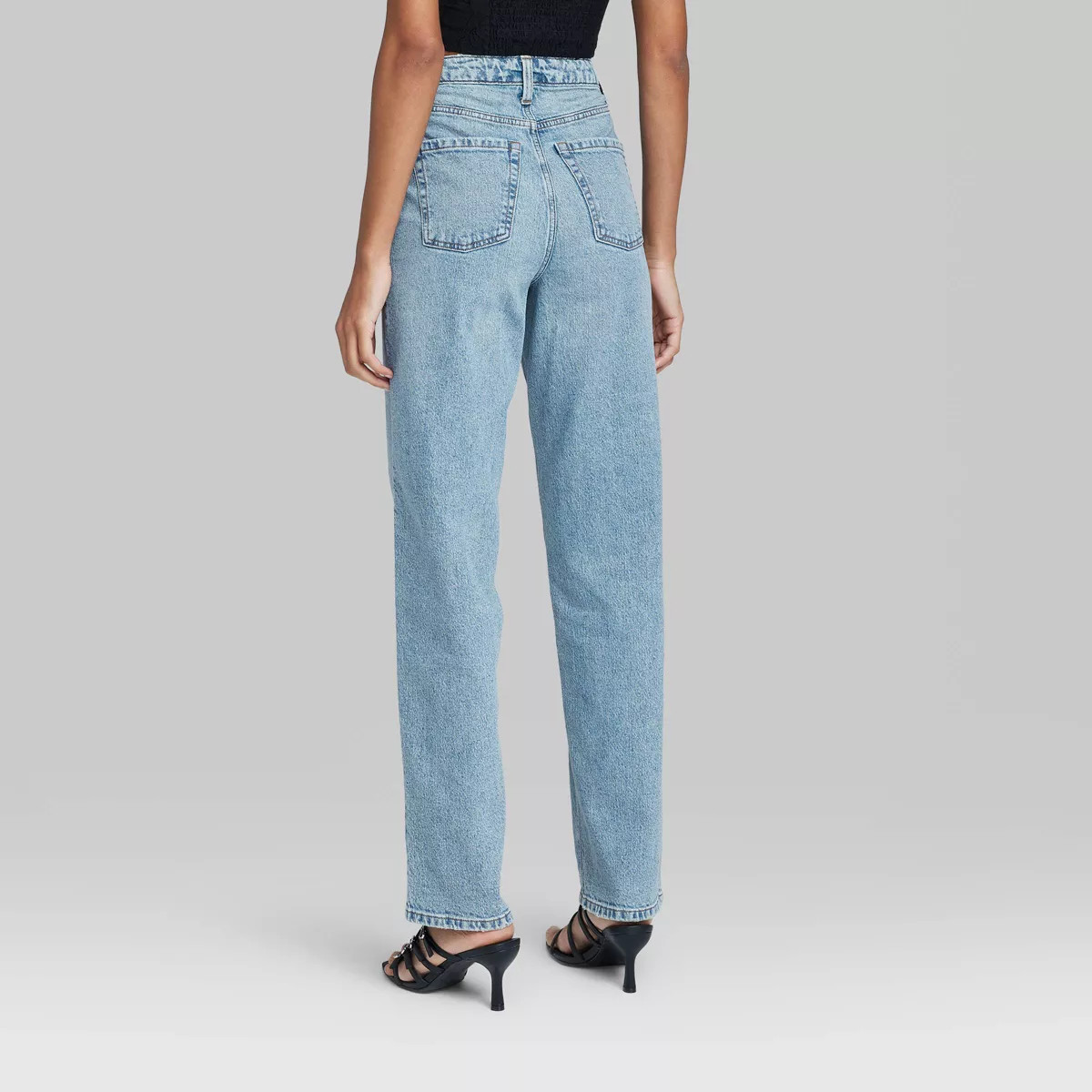 Women's High-Rise Straight Jeans - Wild Fable™ Medium Wash | Target