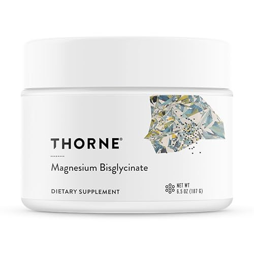 Thorne Magnesium Bisglycinate - Powdered Magnesium Formula - Support Restful Sleep, Muscle Relaxation, Heart Health, and Metabolism - NSF Certified for Sport - 60 Servings - 6.5 Oz Tub | Amazon (US)