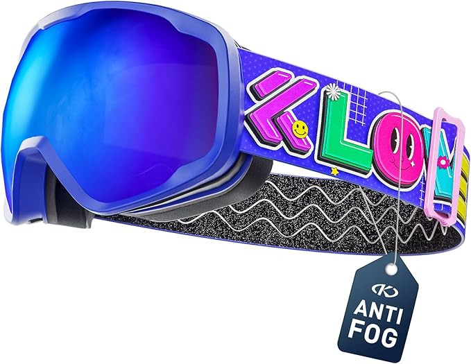 KAPVOE Kids Ski Goggles Boys Girls Snowboard Glasses Snow Sports for Children Age 4-12, Anti Fog,... | Amazon (US)