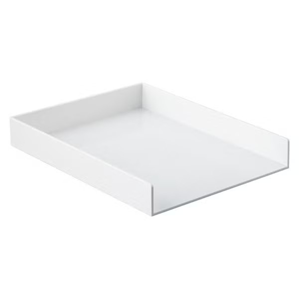 Poppin Stackable Letter Tray White | The Container Store