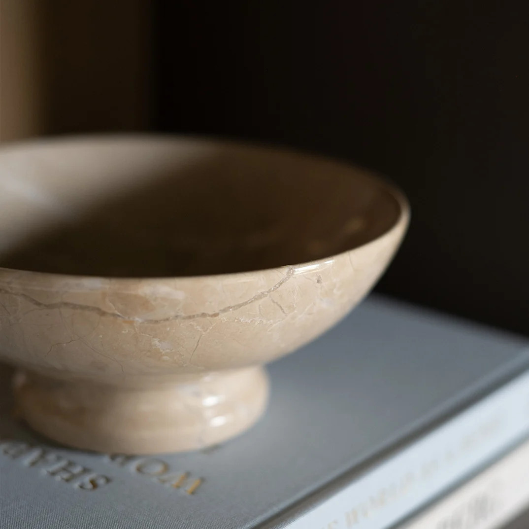 Marble Pedestal Bowl | Elements by Remedy