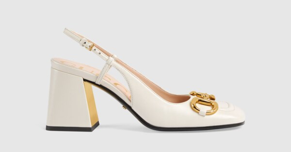 Gucci Women's mid-heel slingback with Horsebit | Gucci (US)