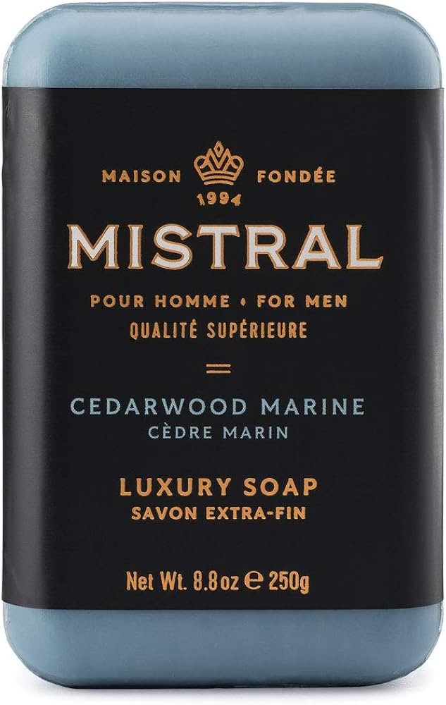 Mistral Bar Soap Organic, Cedarwood Marine, Large | Amazon (US)