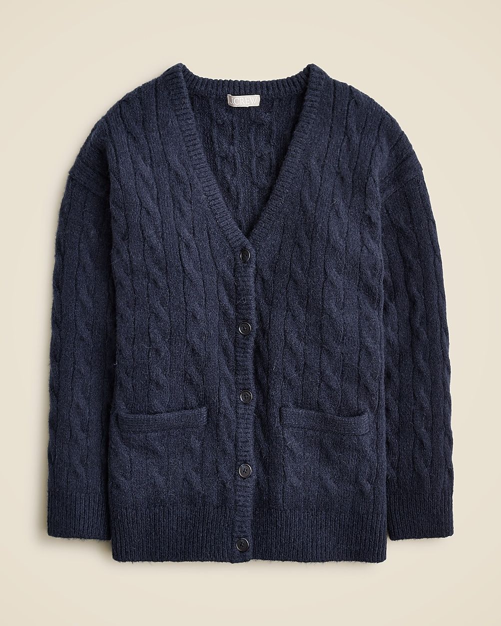 Pre-order Relaxed cable-knit cardigan sweater | J. Crew US