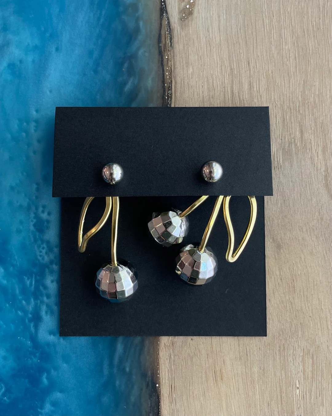 DISCO Cherry Earring Jackets Liz Fox Roseberry Handmade - Etsy | Etsy (US)