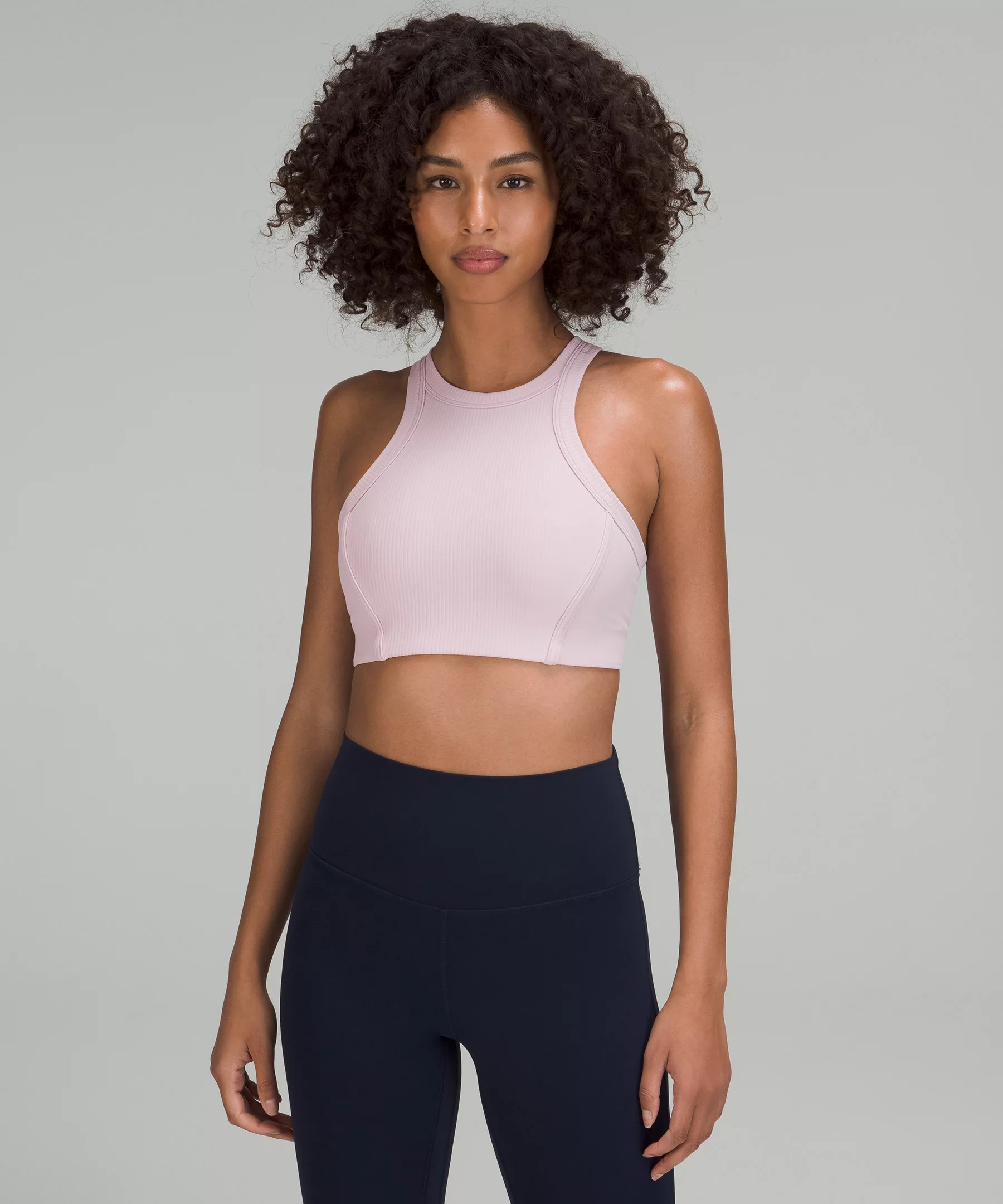 Ribbed Nulu High-Neck Yoga Bra | Lululemon (US)