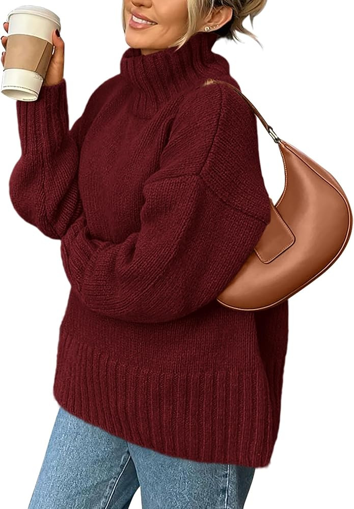 PRETTYGARDEN Women's Winter Clothes Pullover Oversized Sweaters Casual Long Sleeve Chunky Cable K... | Amazon (US)