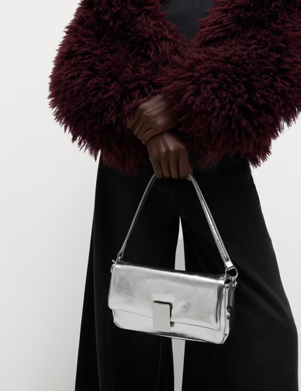 Faux Leather Puffy Baguette Bag | Marks & Spencer (UK)