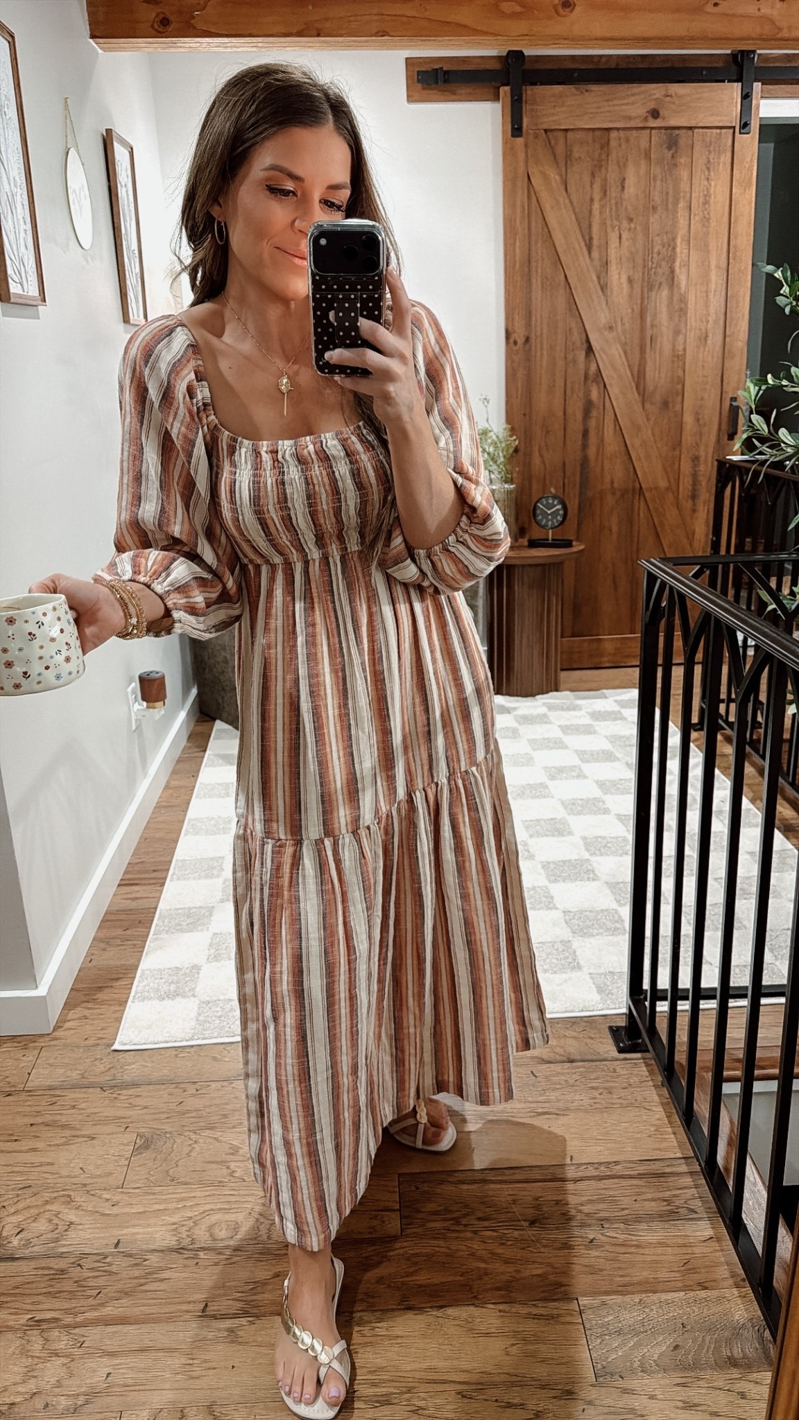 SPRING OUTFIT : @Macys 
Dress: XS 🫶🏼 
Shoes: TTS 

#spring #outfit #summer #vacation 