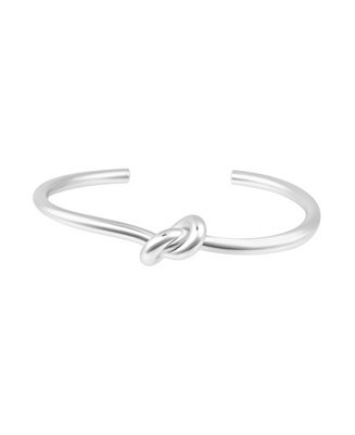 ADORNIA Silver Knot Cuff Bracelet - Macy's | Macy's