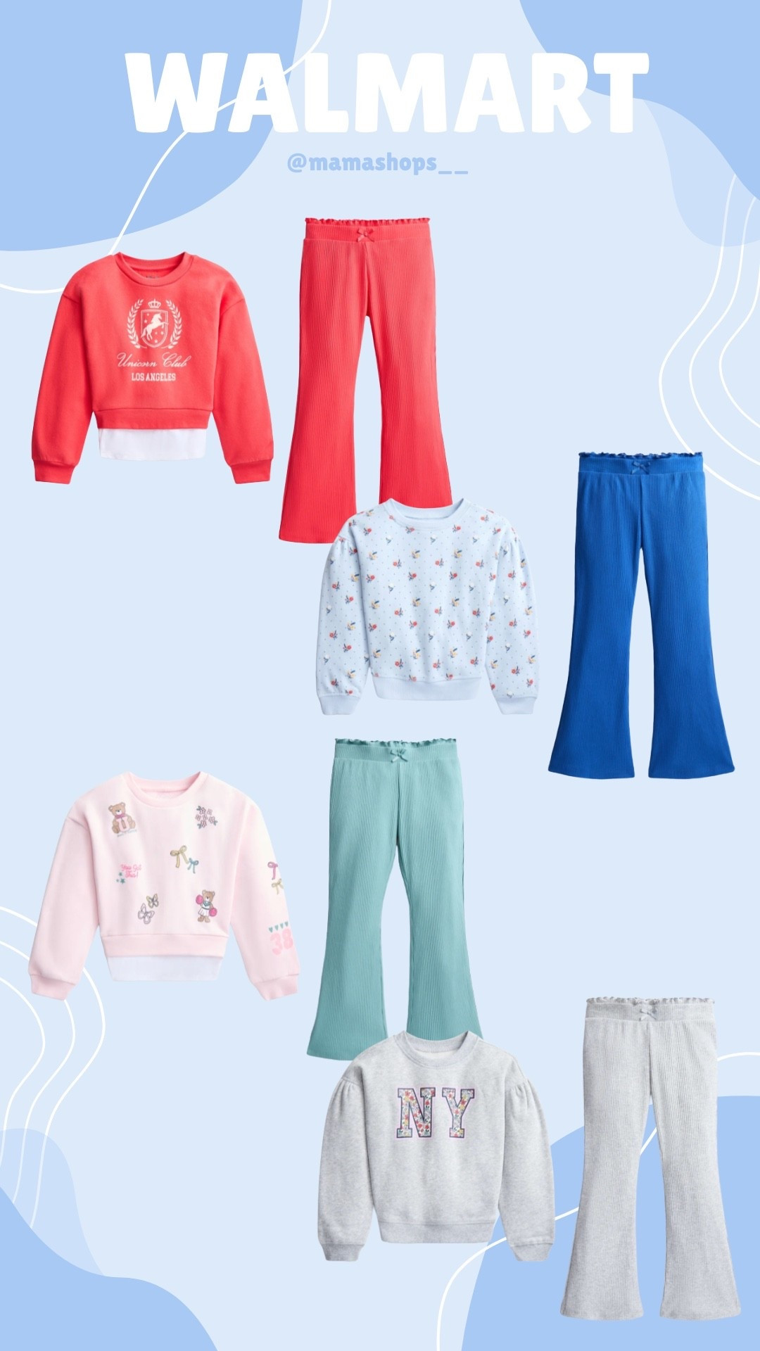 Wonder Nations adorable finds, Girls 2pc sets with flared bottoms and sweatshirts !💖👧🏻

Linking everything here, find them at Walmart✨🛍️

#LTKmomlife #LTKSeasonal #LTKKids