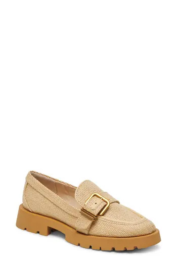 Dolce Vita Ericka Raffia Buckle Loafer in Honey Raffia at Nordstrom Rack, Size 8 | Nordstrom Rack