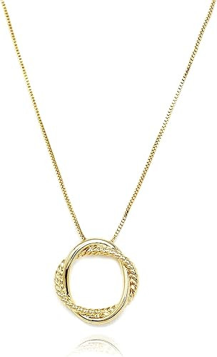 POMINA Gold Circle Square Geometric Pendant Necklace Gold Coin Pendant Layering Necklace for Wome... | Amazon (US)