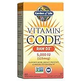 Garden of Life Vitamin D, Vitamin Code Raw D3, Vitamin D 5,000 IU, Raw Whole Food Vitamin D Suppleme | Amazon (US)