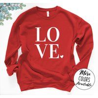 Valentine's Sweatshirt, Cute Sweater, Teacher Valentines, Valentine Sweatshirt Women, Mom | Etsy (US)