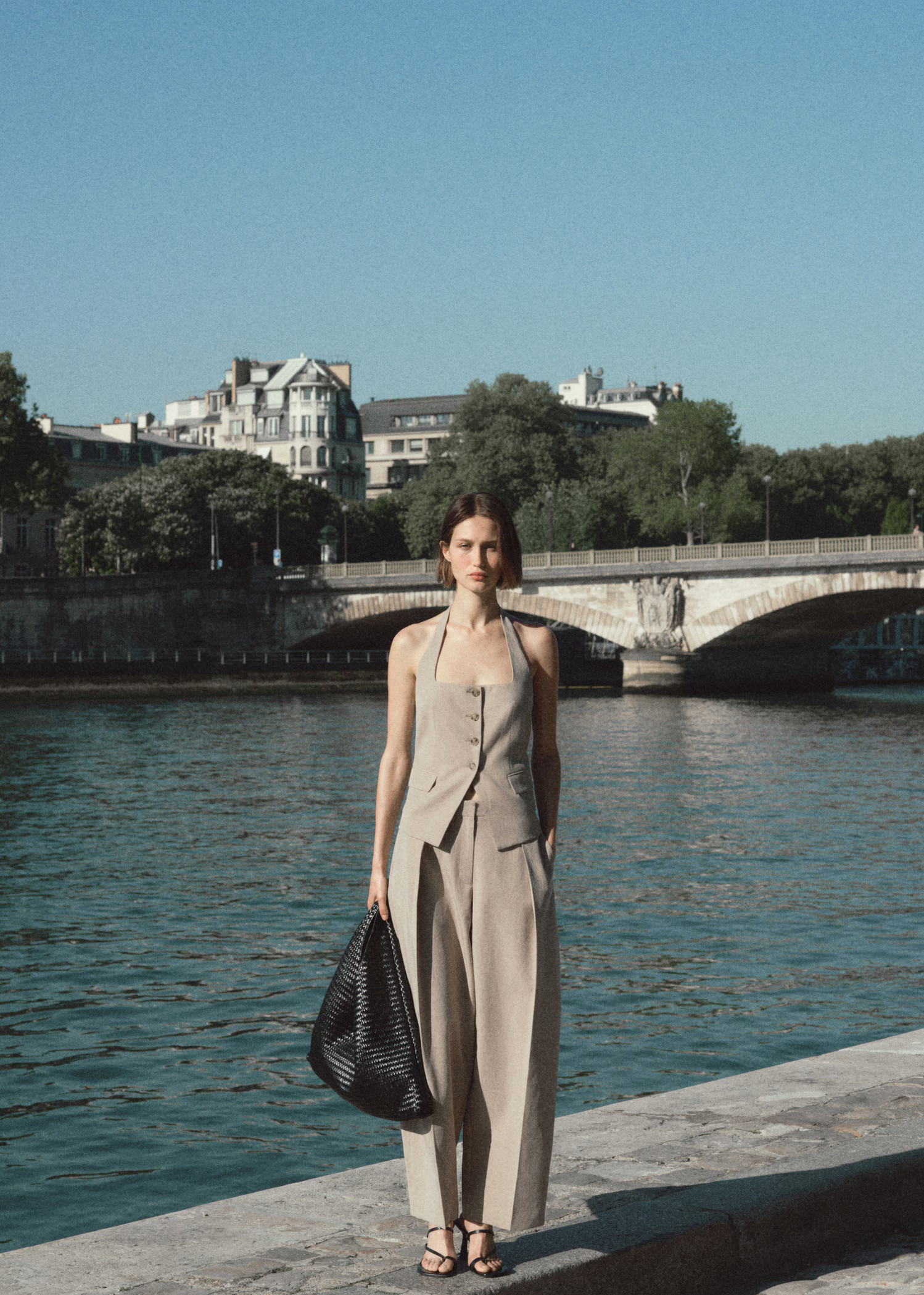 Linen blend balloon pants - Women | MANGO United Kingdom | MANGO (UK)