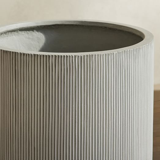 Textured Radius Ficonstone Indoor/Outdoor Planters | West Elm (US)