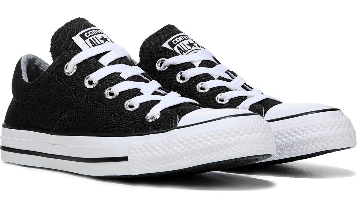Converse Women's Chuck Taylor All Star Madison Low Top Sneaker Black, Sneakers and Athletic Shoes... | Famous Footwear