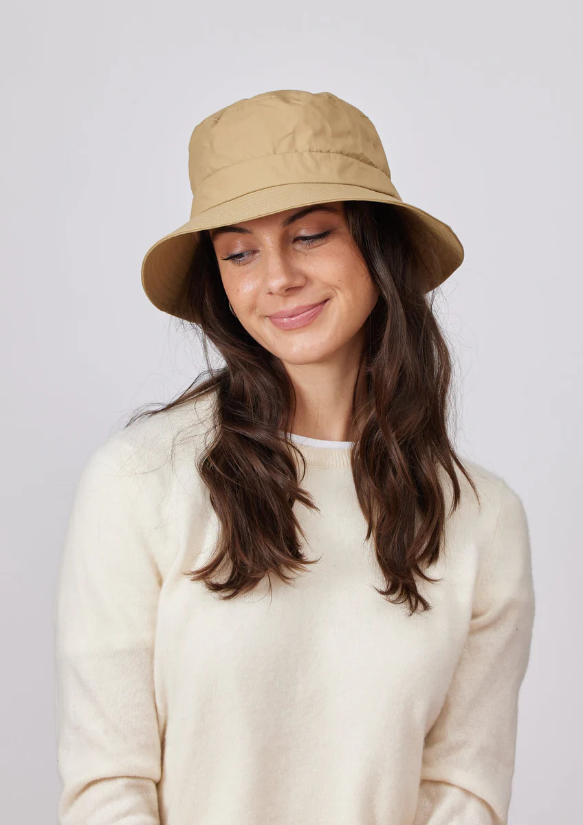 Water Resistant Rain Hat- Camel | Hat Attack