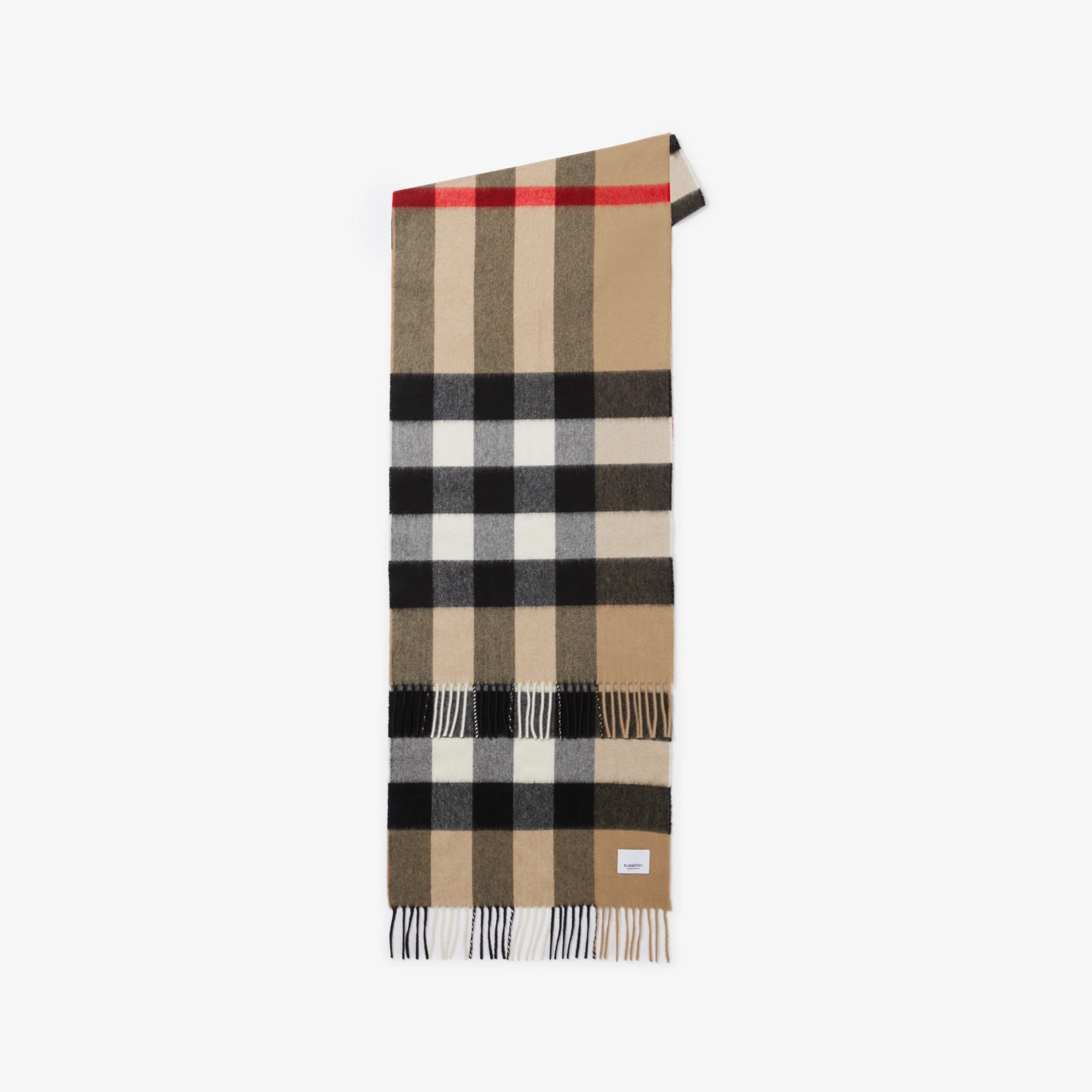 Check Cashmere Scarf in Archive Beige | Burberry® Official | Burberry (US)