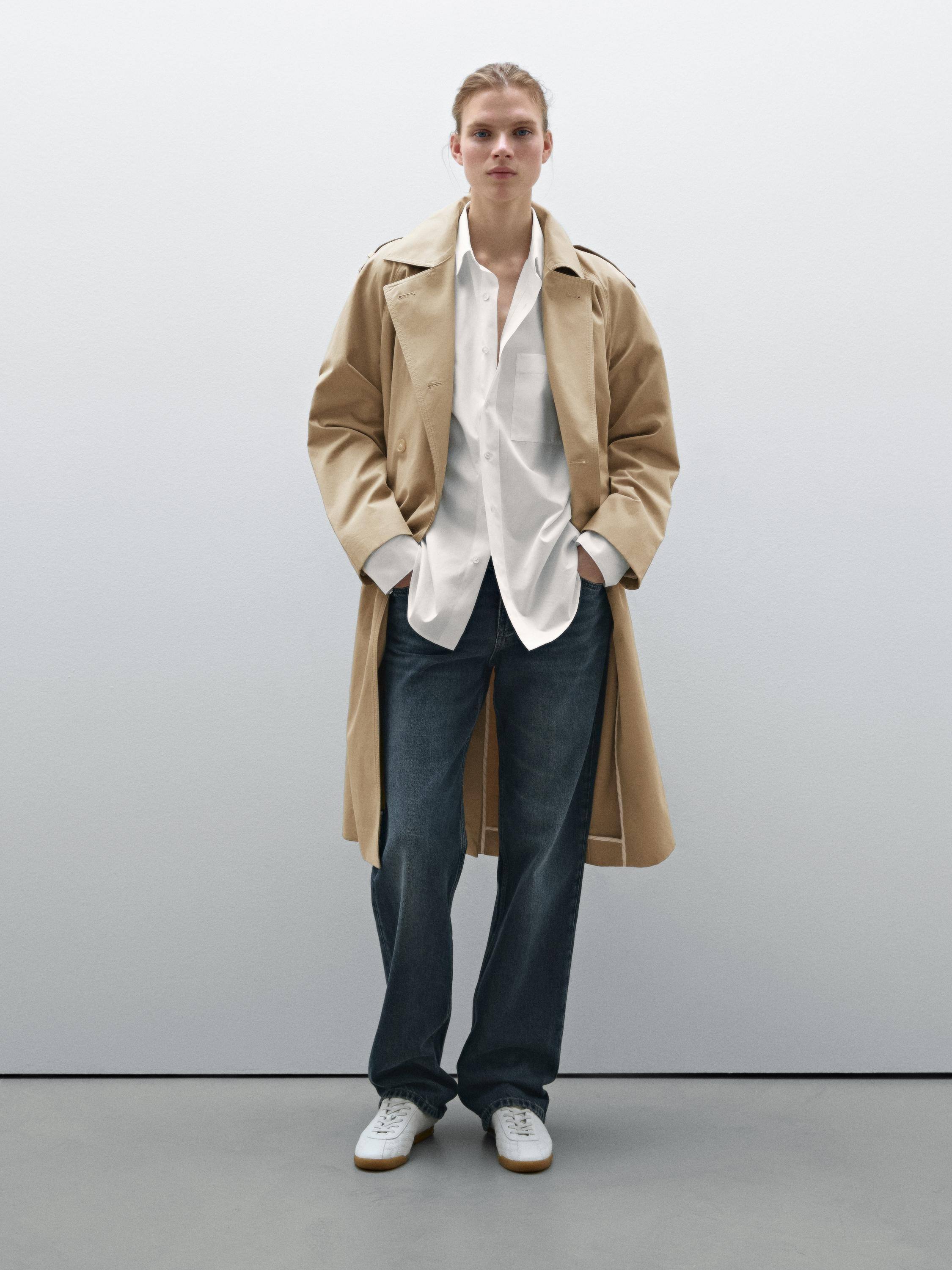 Water repellent classic trench coat | Massimo Dutti US