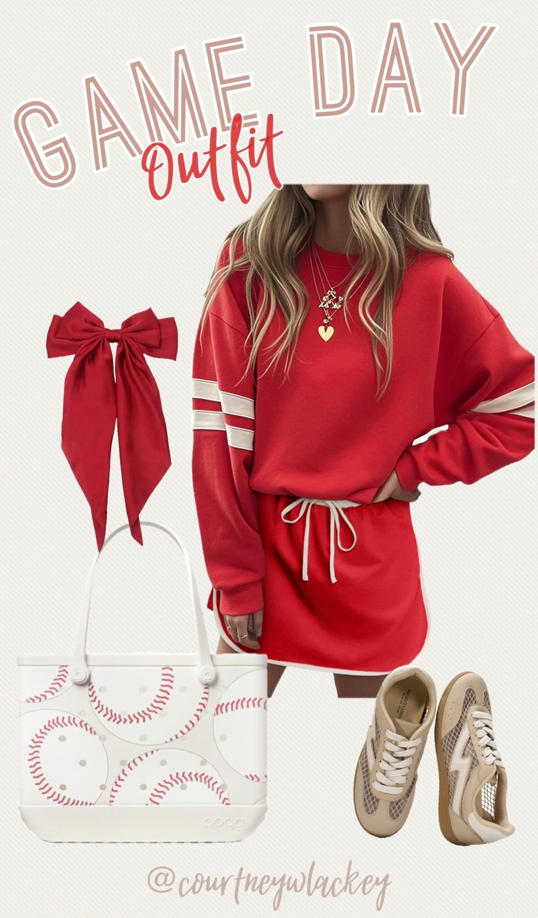 Loving this G A M E  D A Y  look! ❤️⚾️