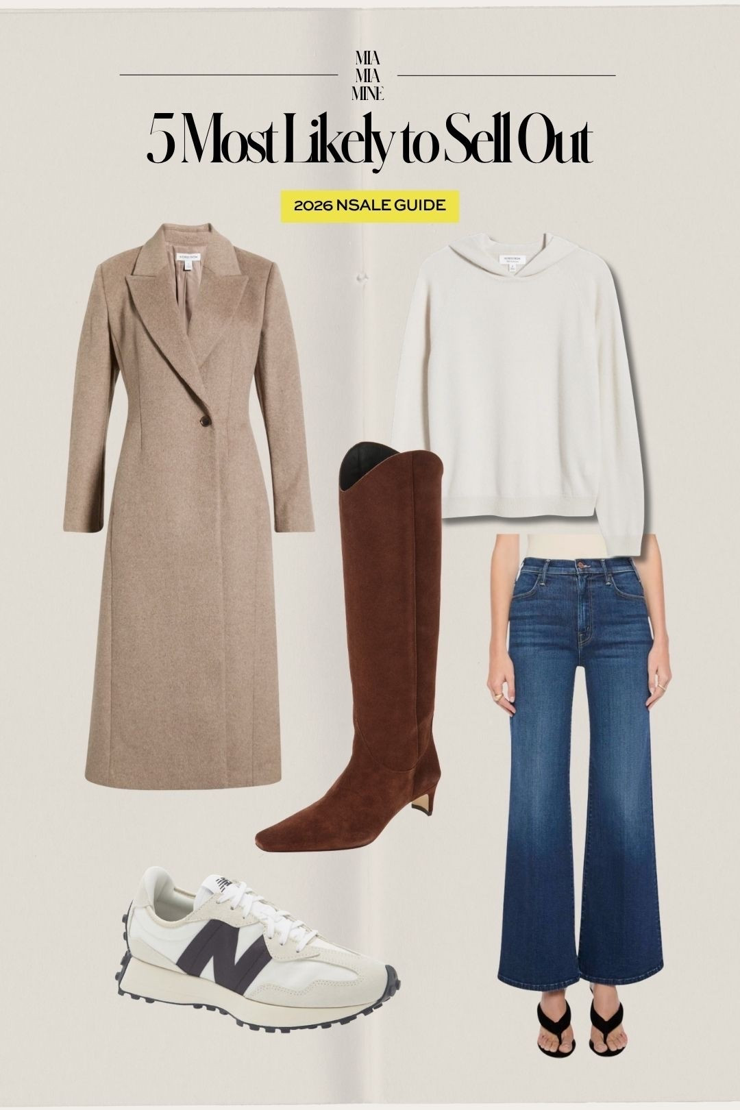 Here’s what’s worth buying from the Nordstrom anniversary sale this year! 
NSALE 2026 finds
Top 5 pieces that are most likely to sell out!
Nordstrom coat
Mother hustler jeans 
Nordstrom cashmere hoodie
New balance 327 sneakers
Staud suede boots

#LTKSaleAlert #LTKOver40 #LTKSeasonal