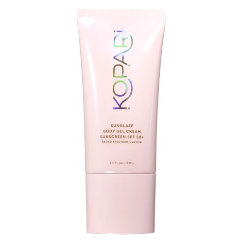 Kopari Sunglaze Body Gel Cream Sunscreen SPF 50+ | Broad-Spectrum Body Sunscreen with Hyaluronic Acid & Coconut Oil | Lightweight, Non-Greasy, Glowing Finish | Amazon (US)