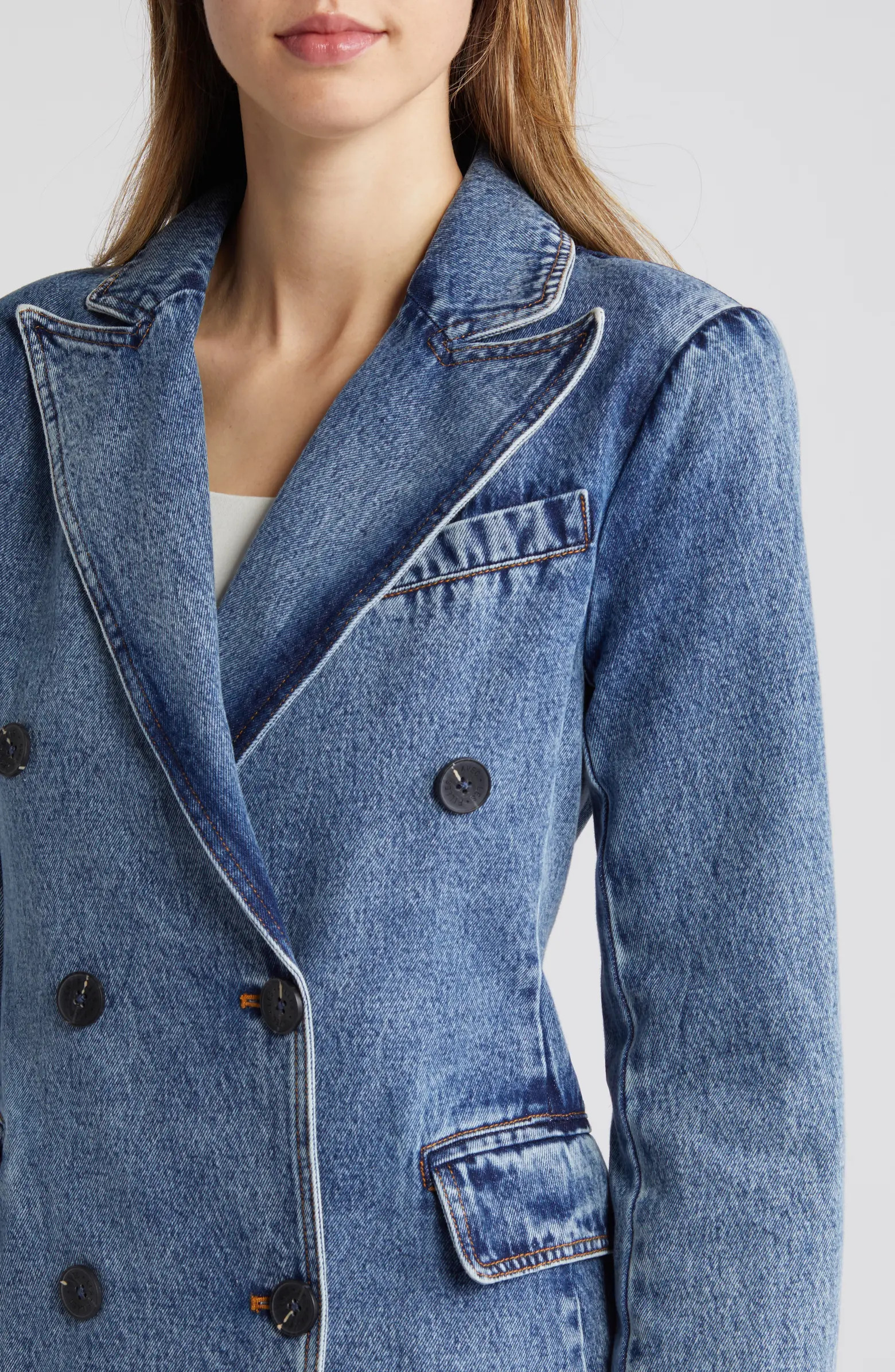 Double Breasted Denim Coat | Nordstrom