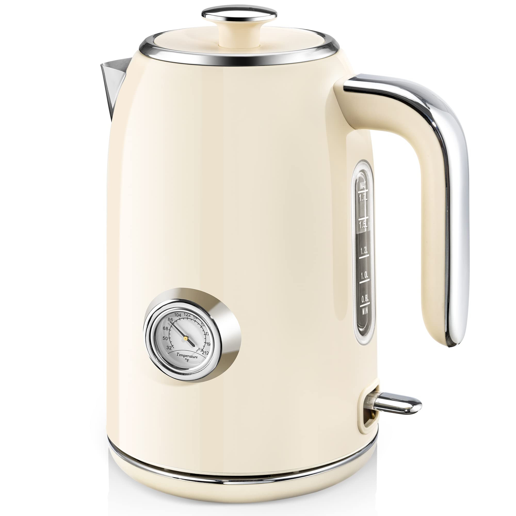 SULIVES Electric Kettle, 1.7L Stainless Steel Tea Kettle with Temperature Gauge, 1500W Water Boil... | Amazon (US)
