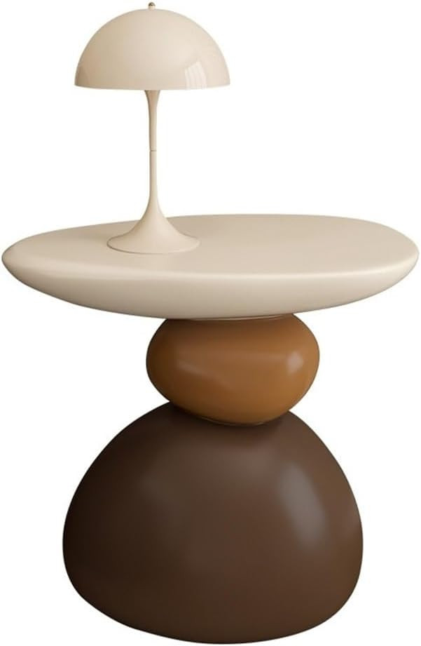 Modern Coffee Table, Resin Side Table, Irregular Indoor Tea Table, Simple Bedside Table，Suitabl... | Amazon (US)