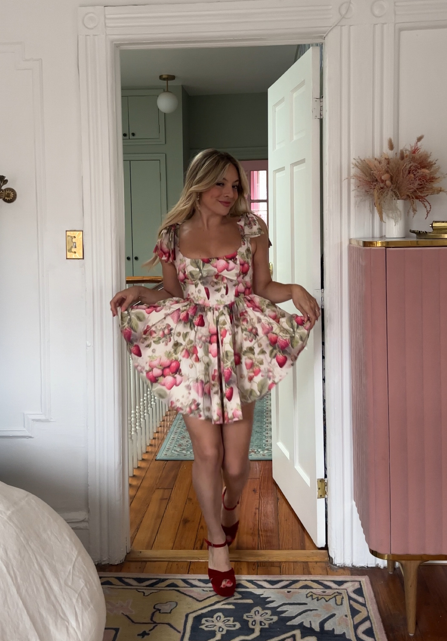 Selkie - The Strawberry Cream Farmers Market Dress - wearing size xs

#LTKSeasonal #LTKstyletip