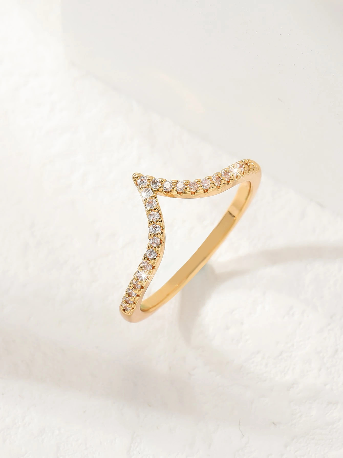 1pc Fashion Cubic Zirconia Decor Ring For Women For Daily Decoration | SHEIN