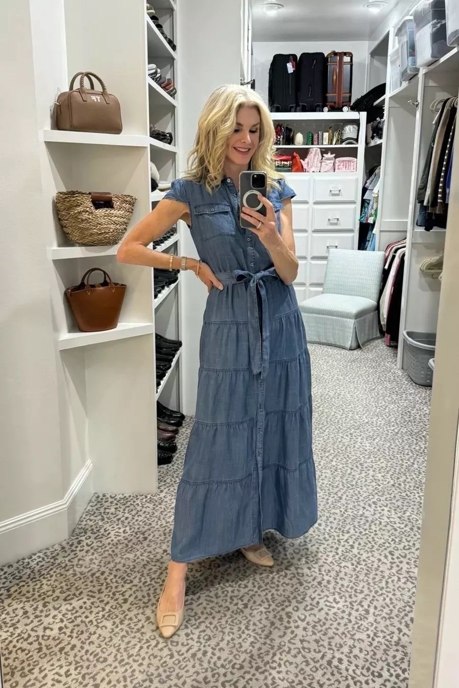 The best chambray maxi dress for fall! Size S

#LTKootd #LTKSeasonal #LTKOver40
