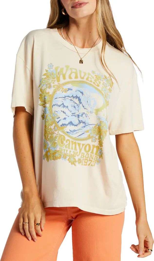 Billabong Waves in the Canyon Oversize Graphic T-Shirt | Nordstrom | Nordstrom