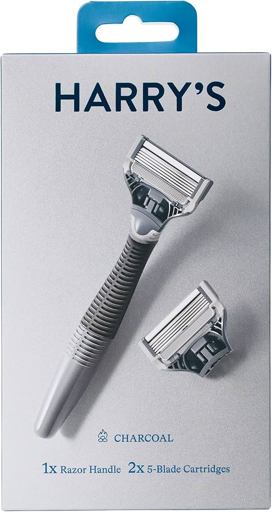 Harry's Charcoal Razor Handle Plus 2 Blade Cartridges | Amazon (US)