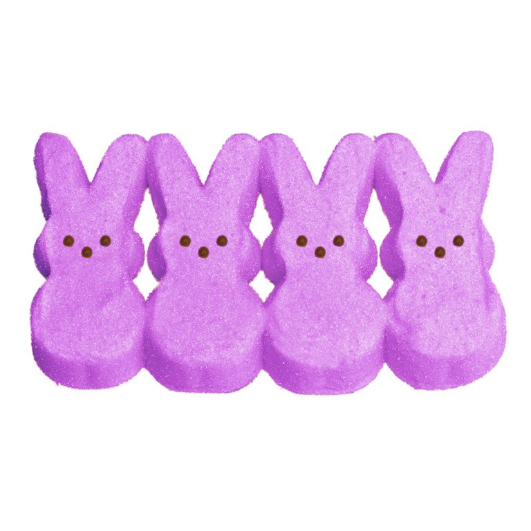 PEEPS, Easter Lavender Marshmallow Bunnies Candy, 8ct. (3.0oz.) - Walmart.com | Walmart (US)