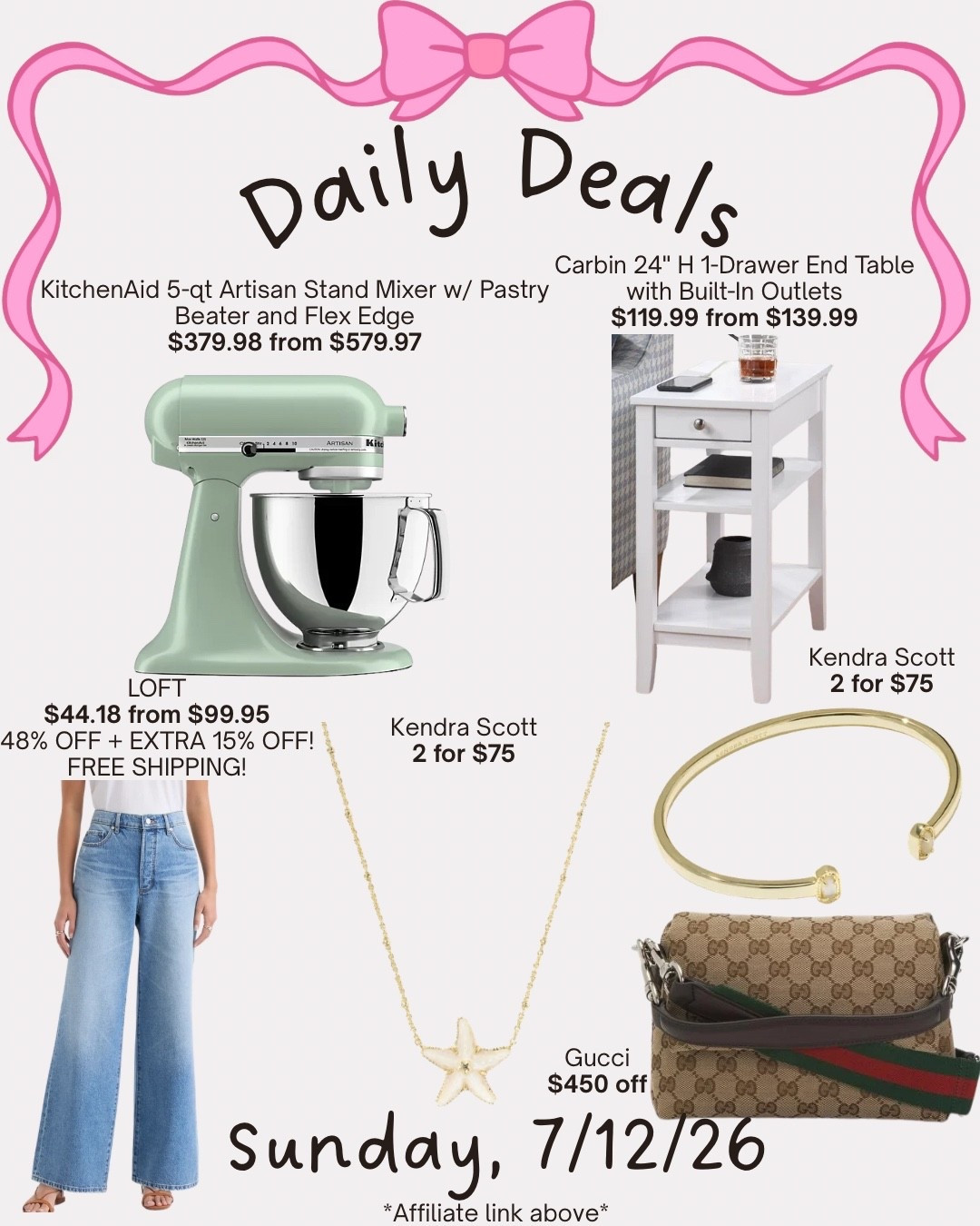 Daily deals

#LTKSaleAlert #LTKHome #LTKSeasonal