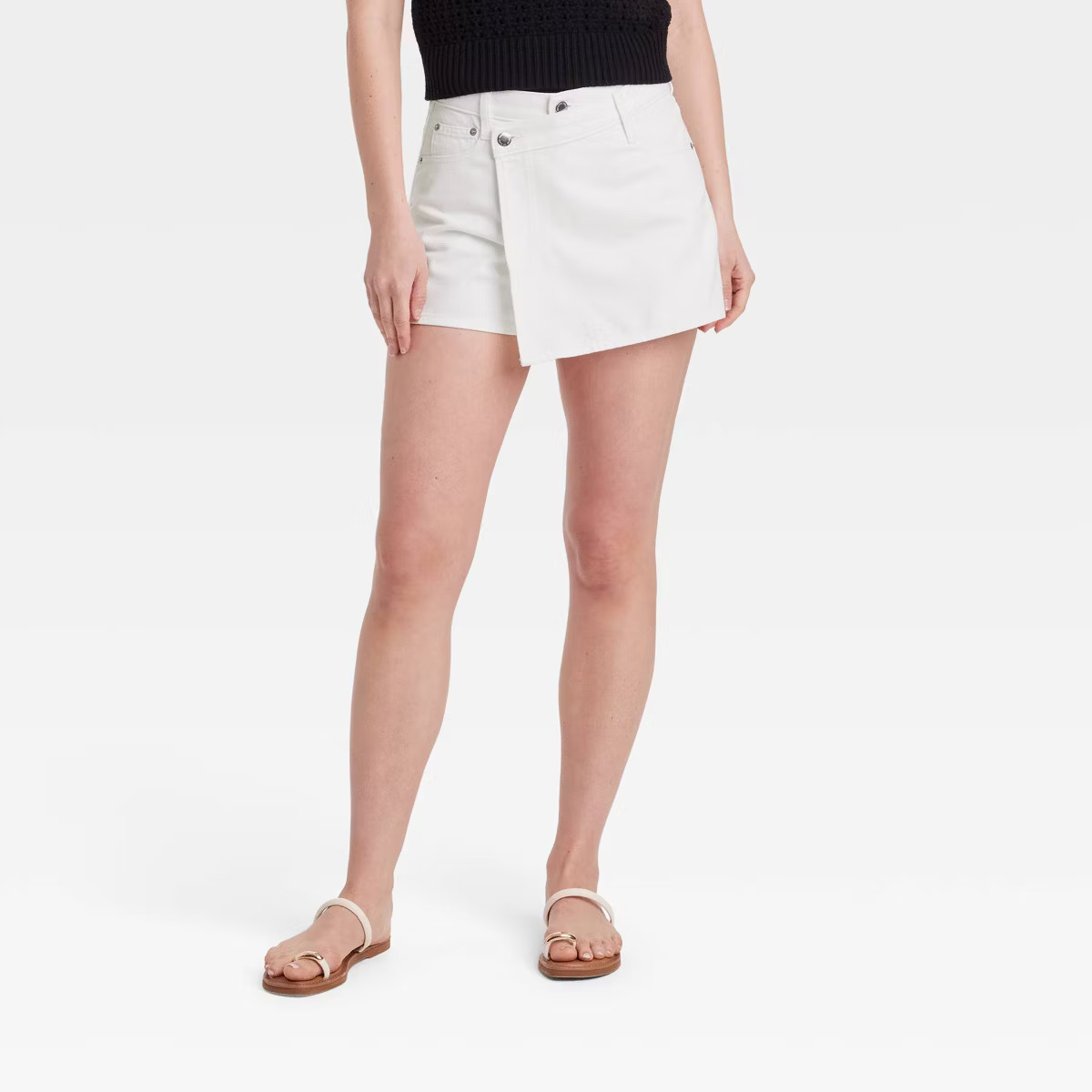 Women's Denim Skort - Universal Thread™ White Wash | Target
