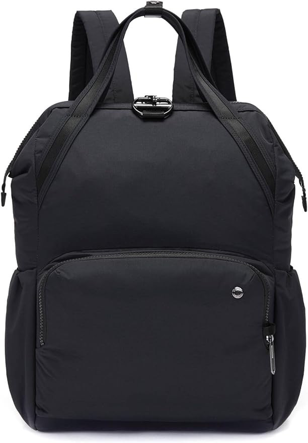 Pacsafe Women's Citysafe CX 17L Anti Theft Backpack-Fits 16 inch MacBook Pro, Econyl Black, One S... | Amazon (US)