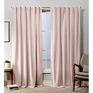 Exclusive Home Velvet Heavyweight Light Filtering Hidden Tab Top Curtain Panel Pair | Bed Bath & Beyond