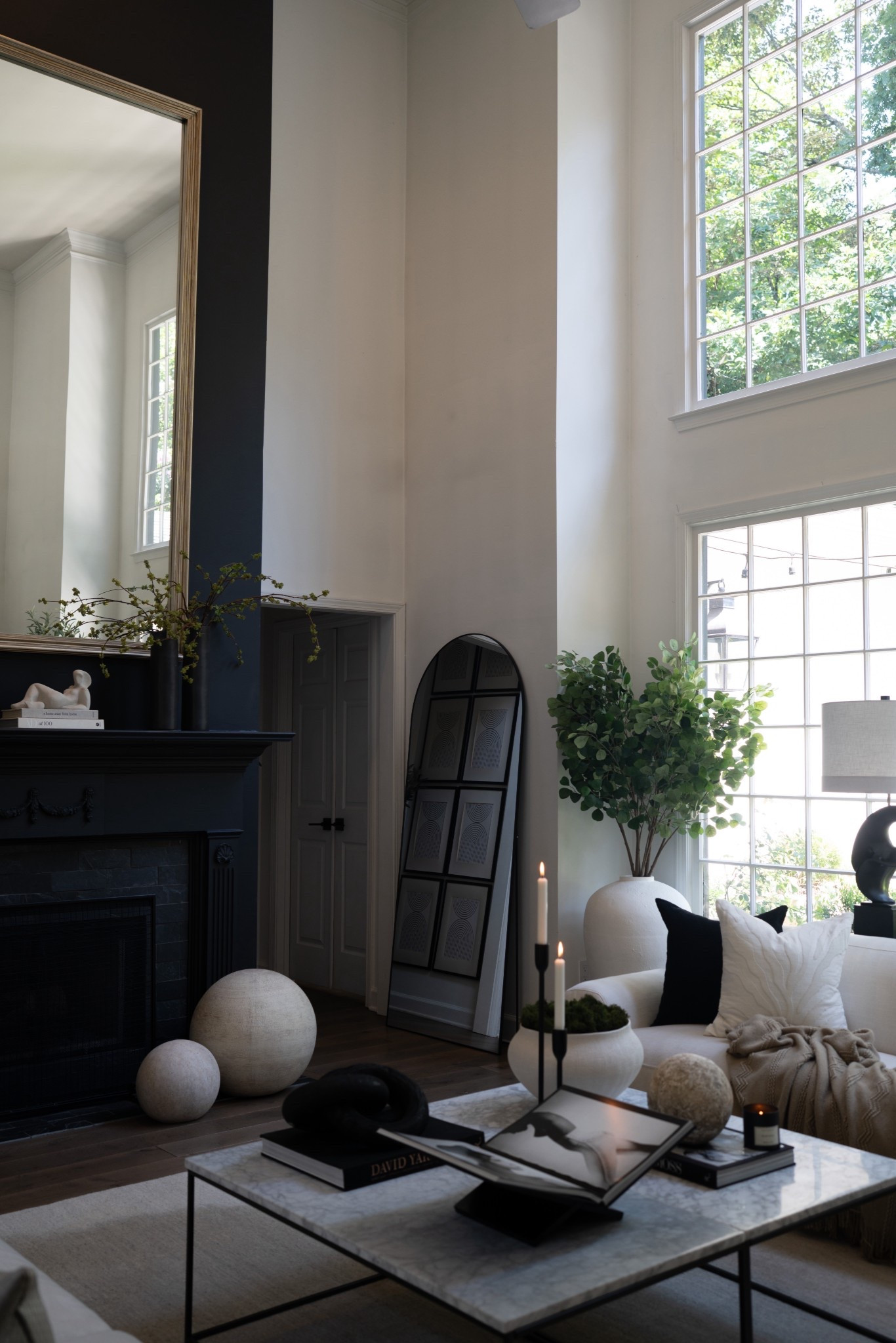 I cannot get over how much I love the way this coffee table came together! It’s the perfect example of modern luxury—elevated, sculptural, and totally effortless. The marble top brings in that cool sophistication, while the matte black legs add just the right amount of edge. I styled it with some of my favorite design books, organic decorative spheres, and a sculptural candleholder to create a mix of texture, form, and contrast. Every layer tells a story and adds visual depth without feeling cluttered. It’s chic, grounded, and makes the whole living room feel curated and calm. I’m obsessed!


#LTKStyleTip #LTKSeasonal #LTKHome