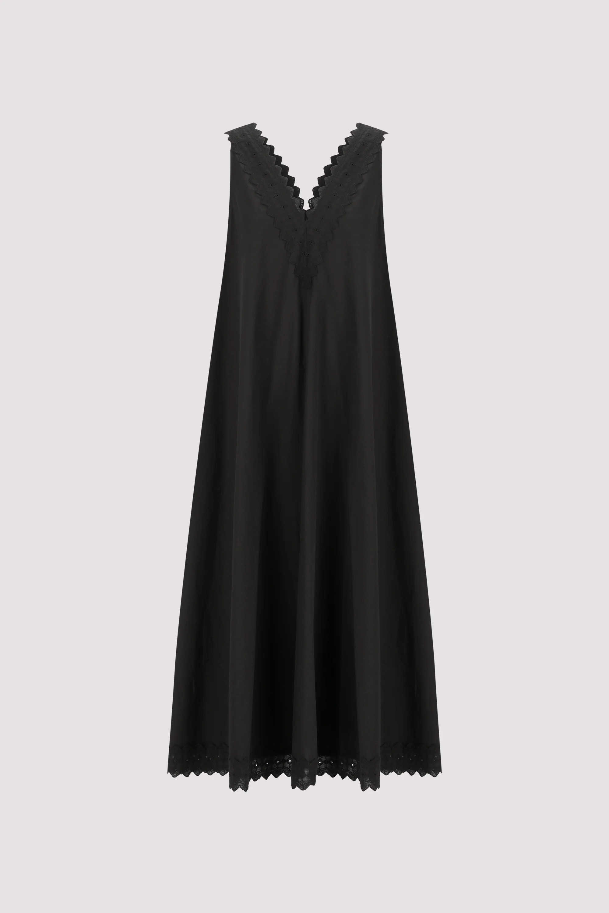 ANNABEL BLACK V NECK MIDI DRESS | DISSH